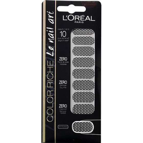 Loreal Paris Color Riche Le Nail Art nail stickers 015 Oh My Diams 18 pieces