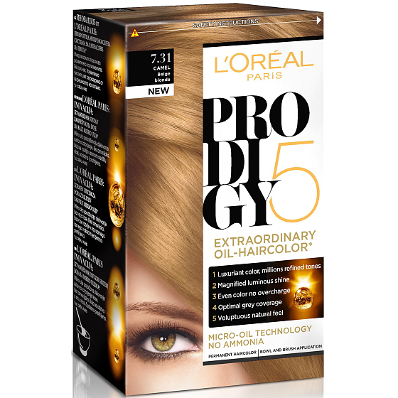 Loreal Paris Prodigy 5 Hair Color 7.31 Blonde Beige