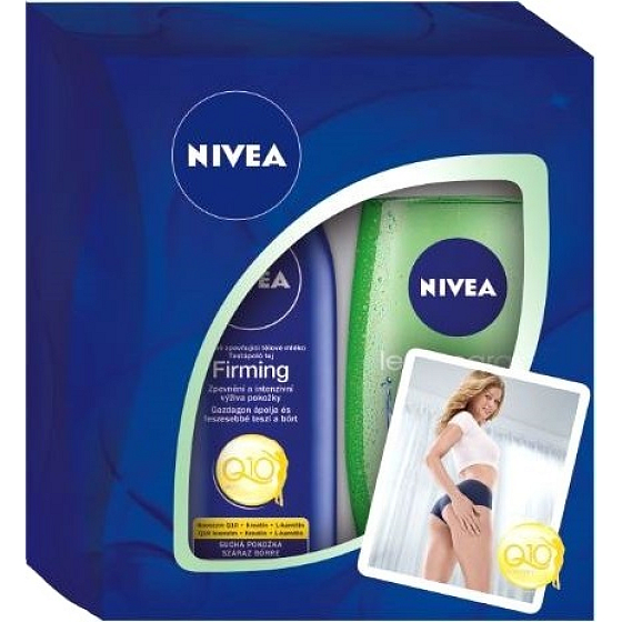 Nivea Q10 Milk body lotion Q10 250 ml + Lemon & Oil shower gel 250 ml, for women cosmetic set