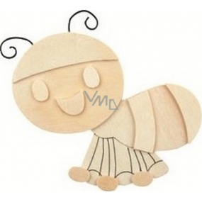 Wooden artwork for 3D painting Bee 13 cm