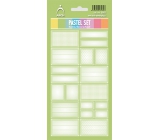 Arch Household Stickers Pastel Set Light Green 12 labels