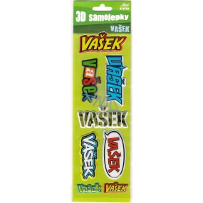 Nekupto 3D Stickers with the name Vašek 8 pieces