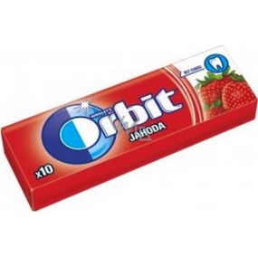 Wrigleys Orbit Strawberry chewing gum without sugar fruit dragees 10 pieces 14 g