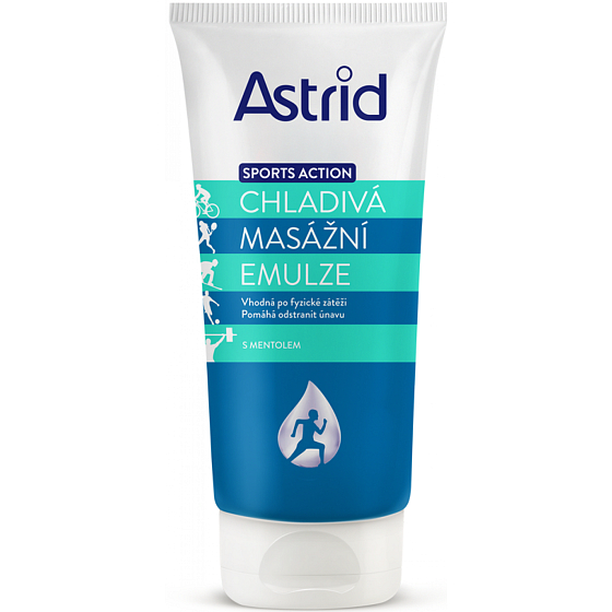 Astrid Sports Action Cooling Massage Emulsion with menthol 200 ml