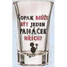 Nekupto Gifts with humor A shot of a glass humorous Can one stick figure be a sin? 0.04 l
