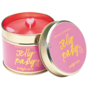 Bomb Cosmetics Jelly Baby Scented natural, handmade candle in a tin can burn for up to 35 hours