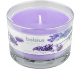Bolsius Aromatic French Lavender - French Lavender scented candle in glass 90 x 65 mm 247 g burning time approx. 30 hours