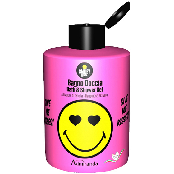 Smiley World Pink bath and shower gel for children 300 ml