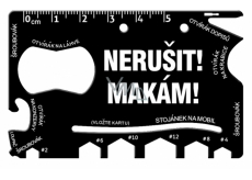 Albi Wallet Multi Tools Do not disturb the mak! 8.5 cm x 5.3 cm x 0.2 cm