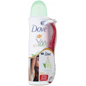 Dove Go Fresh Touch Cucumber & green tea antiperspirant deodorant spray for women 150 ml + razor with 3 blades, duopack