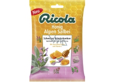 Ricola Honig Alpen Salbei Medovo - Sage Swiss herbal candies without sugar with vitamin C from 13 herbs, soothes the neck 75 g