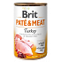 Brit Paté & Meat Turkey and chicken pure meat paté complete dog food 400 g