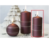 Lima Sparkling candle crimson cylinder 60 x 120 mm 1 piece