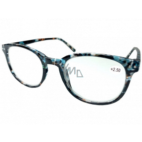 Berkeley Reading glasses +2.5 plastic tabby blue-green-brown 1 piece MC2198