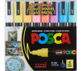 Posca Universal acrylic marker set 1,8 - 2,5 mm Mix of pastel colours 8 pieces PC-5M