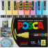 Posca Universal acrylic marker set 1,8 - 2,5 mm Mix of pastel colours 8 pieces PC-5M