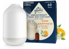 Glade Aromatherapy Cool Mist Diffuser Pure Happiness Orange + Neroli Diffuser led backlight, color white, 1 + 17,4 ml