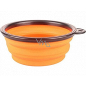 B&F Travel bowl silicone, foldable orange 0,38 l