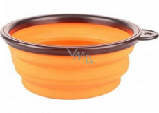 B&F Travel bowl silicone, foldable orange 0,38 l