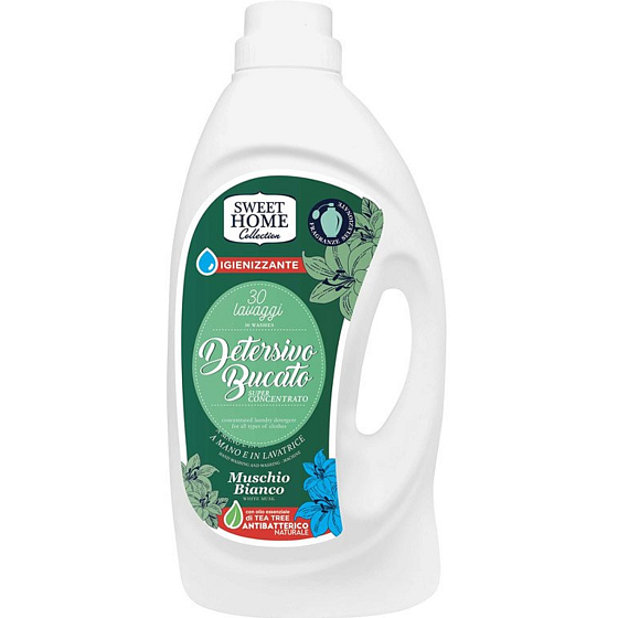 Sweet Home White Musk - White Moss Laundry Gel for white and coloured linen 30 doses 1950 ml
