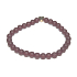 Garnet matt bracelet elastic natural stone, ball 6 mm / 16 - 17 cm, stone of fire, love