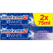Blend-a-med 3D White Classic Fresh Whitening Toothpaste 2 x 75 ml, duopack