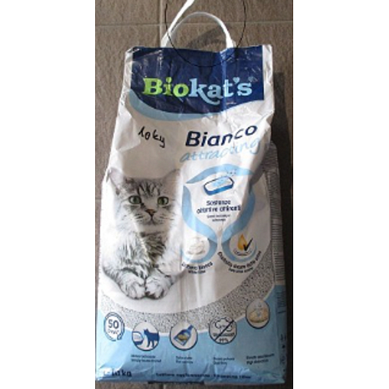 Biokats Bianco Classic Cat Litter white 10 kg damaged packaging