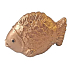 Gold carp decorative candle 4.5 x 6 cm