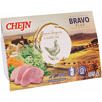 Chejn Bravo PLUS with chicken and vegetables for small and medium dogs, 325 g
