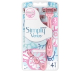 Gillette Venus Simply 3 Disposable Razors 4 Pack for Women