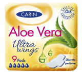 Carin Ultra Wings Aloe Vera intimate pads with wings 9 pieces