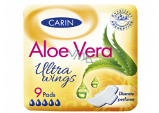 Carin Ultra Wings Aloe Vera intimate pads with wings 9 pieces