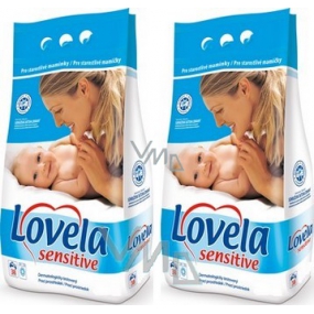 Lovela Sensitive washing powder for sensitive skin 2 x 1.9 kg, duopack