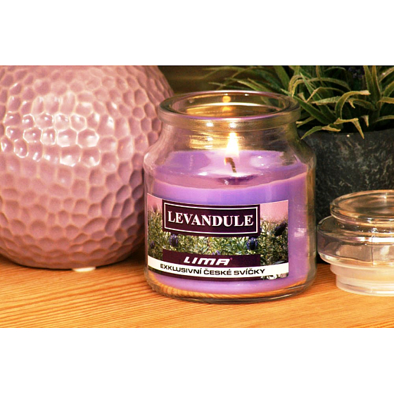 Lima Aroma Dreams Lavender Scented Candle Jar with Lid 120 g