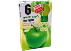 Tea Lights Green Apple s vůní zeleného jablka vonné čajové svíčky 6 kusů