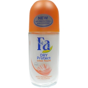 Fa Dry Protect Linen Touch ball antiperspirant deodorant roll-on for women 50 ml