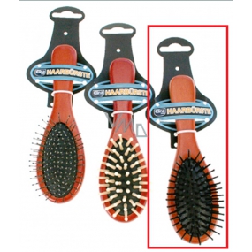 Profiline Wood Hair brush wooden plastic tips black 22 cm