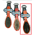 Profiline Wood Hair brush wooden plastic tips black 22 cm