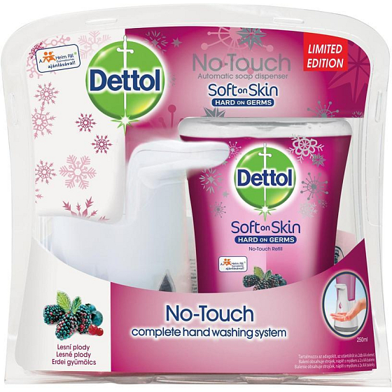 Dettol Forest berries non-contact soap dispenser and soap filling 250 ml