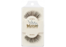 Bloom Natural sticky lashes from natural hair curled black No. 747L 1 pair