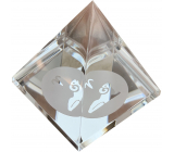 Glass Pyramid clear, Aries zodiac sign