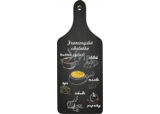 Bohemia Gifts Decorative cutting board French onion soup with original print 28 x 12 cm