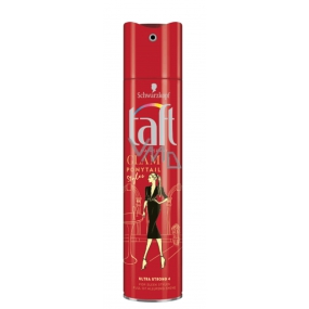 Taft Glam Ponytail ultra strong firming hairspray intense shine and smooth and appearance 250 ml
