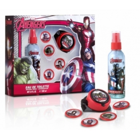 Marvel Avengers Body Deodorant Spray for Kids 100 ml + rocket launcher with 4 disks, cosmetic set