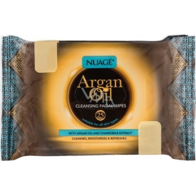 Nuagé Skin Argan Oil moisturized facial wipes 25 pieces