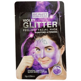 Beauty Formulas Purple & glittery peeling face mask 10 g