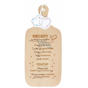 Albi Wedding board with wooden text 35 x 15.7 x 0.8 cm