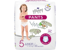 Bella Happy Pants 5 Junior 11-18 kg stretch diaper for children 22 pieces + memory game
