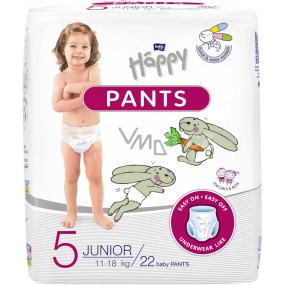 Bella Happy Pants 5 Junior 11-18 kg pull-on diaper panties for children 22 pieces + memory