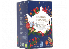 English Tea Shop Bio Advent calendar blue 24 pieces of biodegradable tea pyramids, 13 flavors, 50 g, gift set